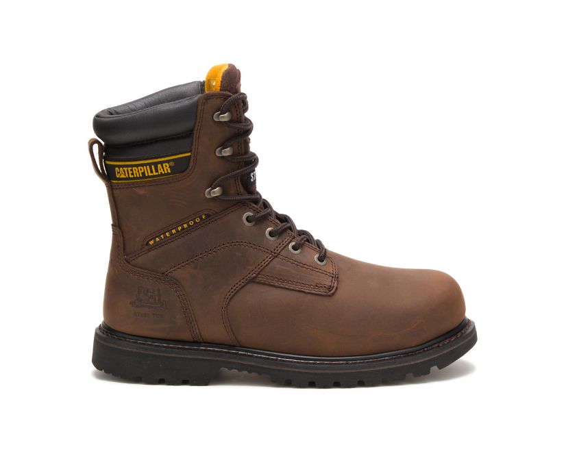 Caterpillar Salvo 8 Waterproof Steel Toe Thinsulate™ - Mørke Brune Vernestøvler Herre - Norge ( VRCK